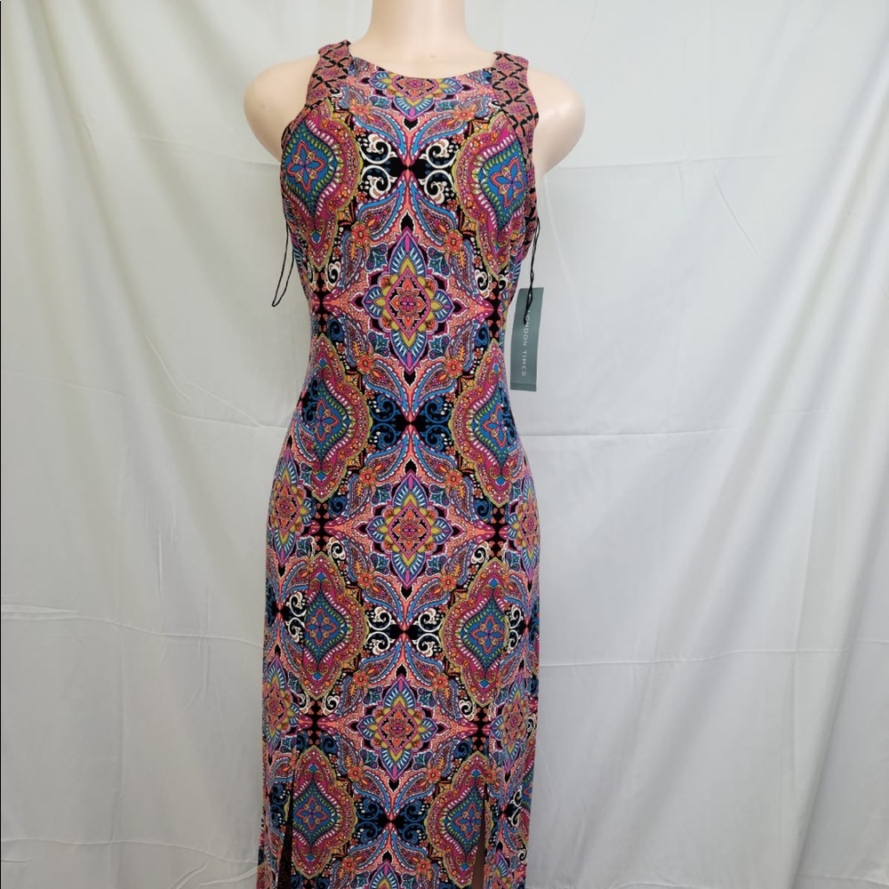 London Time Maxi Dress